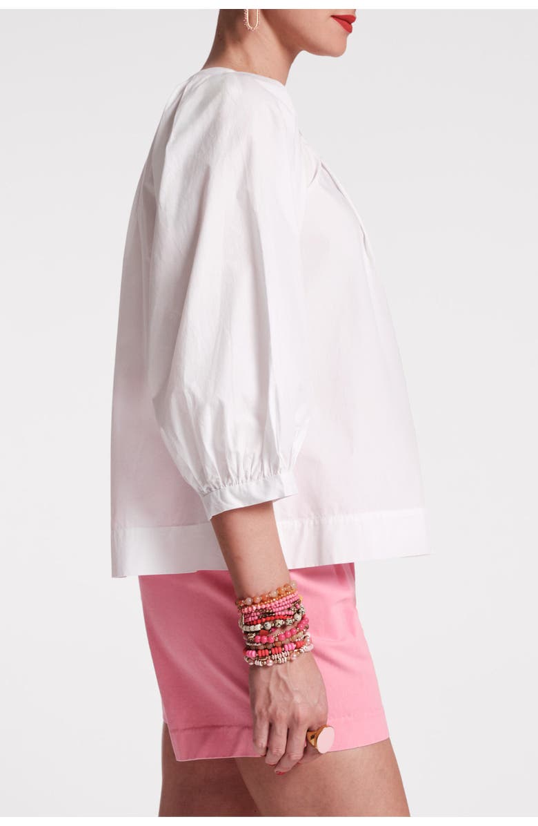 Frances Valentine Zoe Top Solid Poplin Cotton Poplin, Alternate, color, 