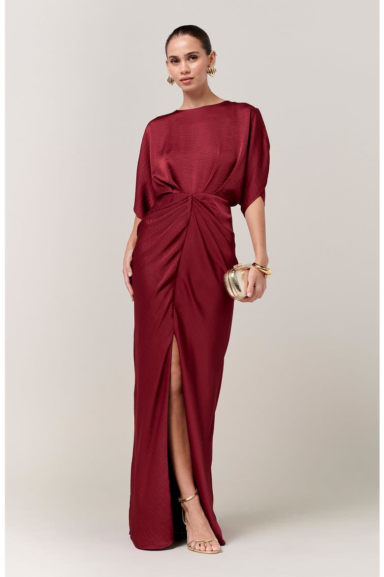 Mona Maxi Dress, Alternate, color, Burgundy