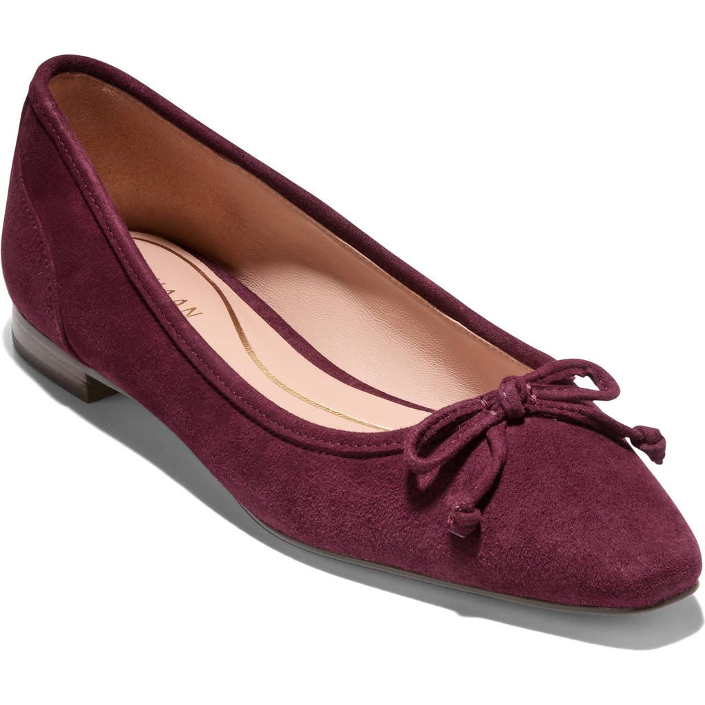 Cole Haan Paget Ballet Flat In Burgundy