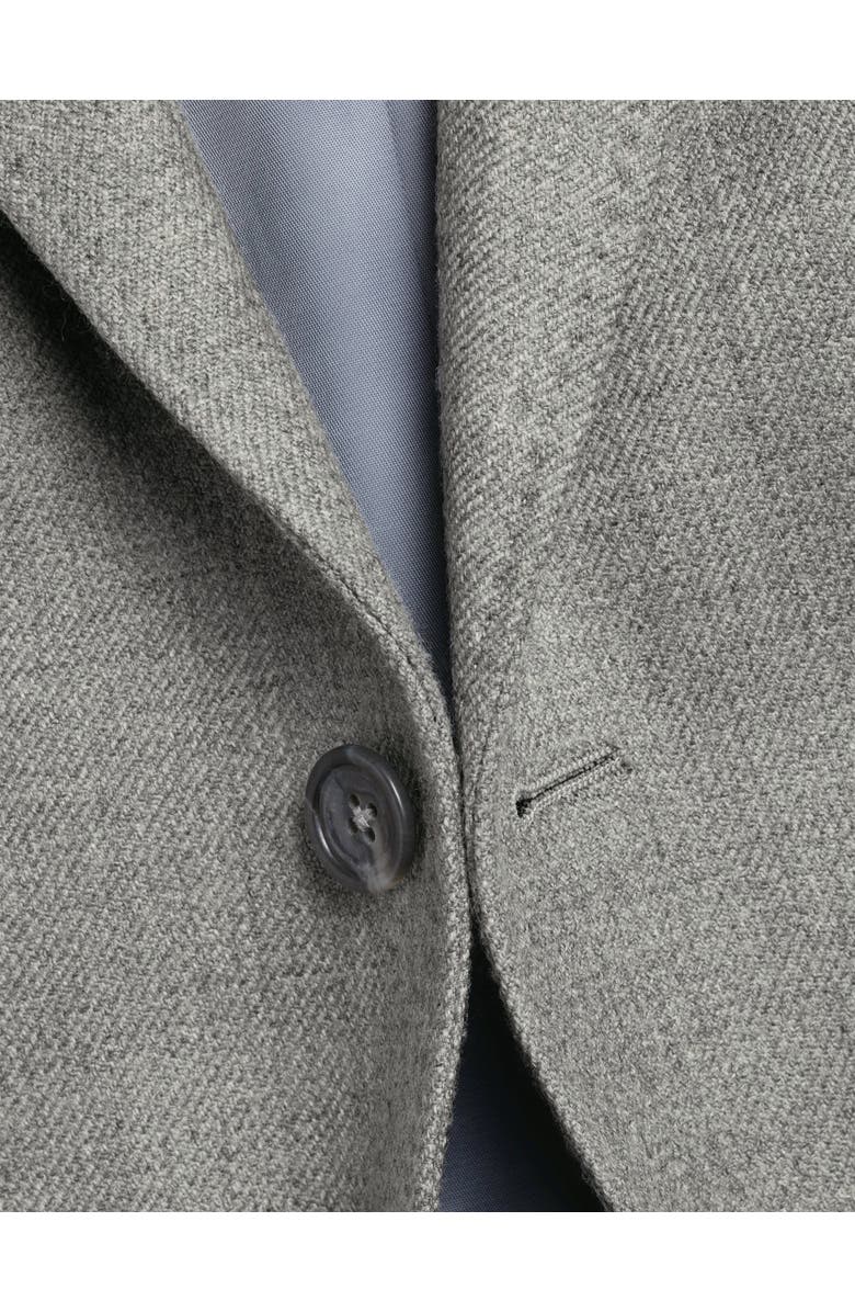 Charles Tyrwhitt Wool Texture Twill Jacket, Alternate, color, Silver Grey