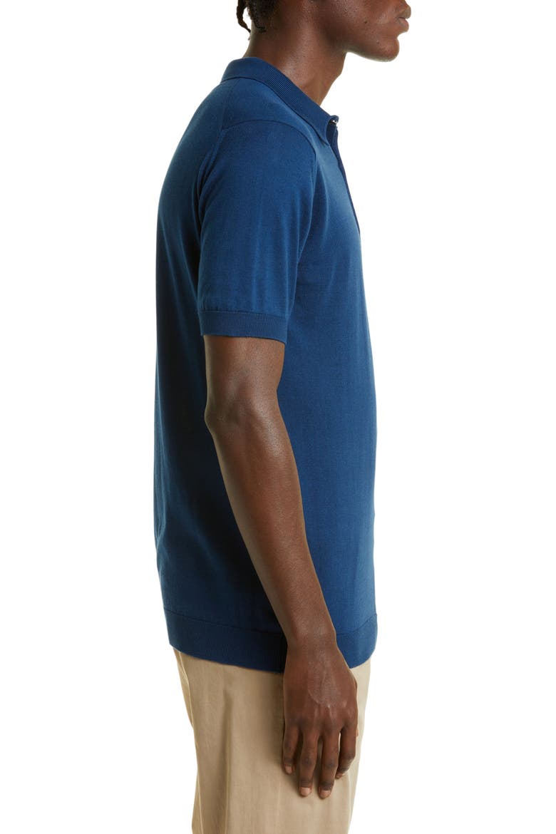 Jersey Polo, Alternate, color, INDIGO