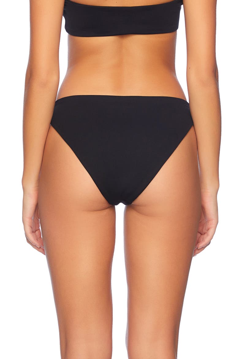 Solid Bikini Bottoms, Alternate, color, BLACK