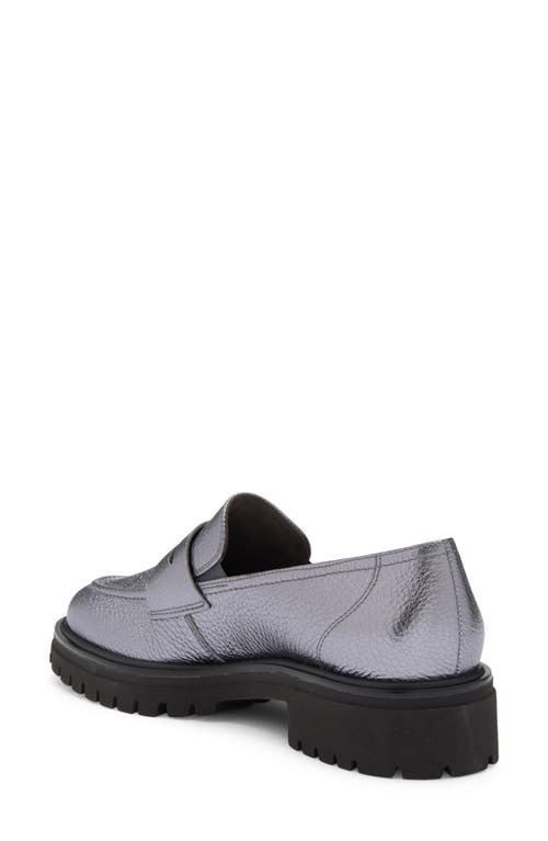Paul Green Wellesley Platform Loafer In Piom Black Combo
