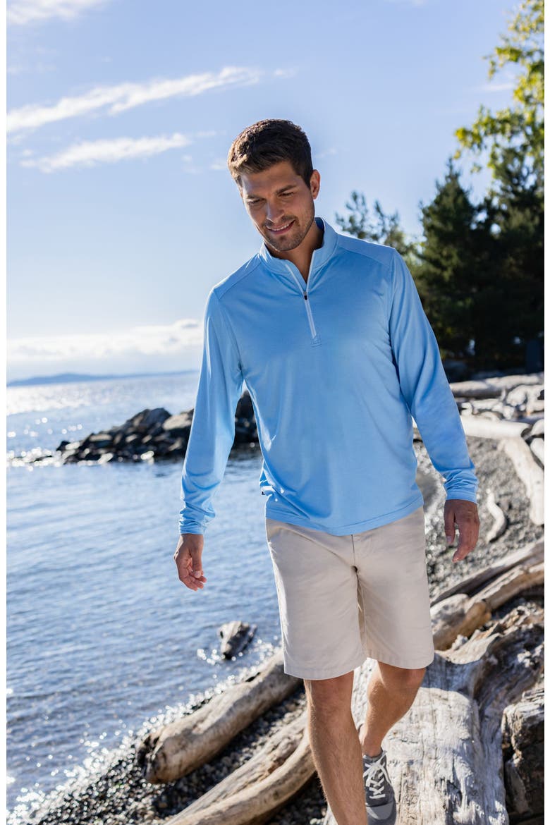 Coastline Epic Comfort Half Zip Performance Pullover, Alternate, color, ATLAS