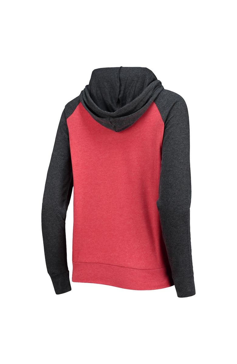 New Era Women's New Era Red Atlanta Hawks Raglan Pullover Hoodie, Alternate, color,