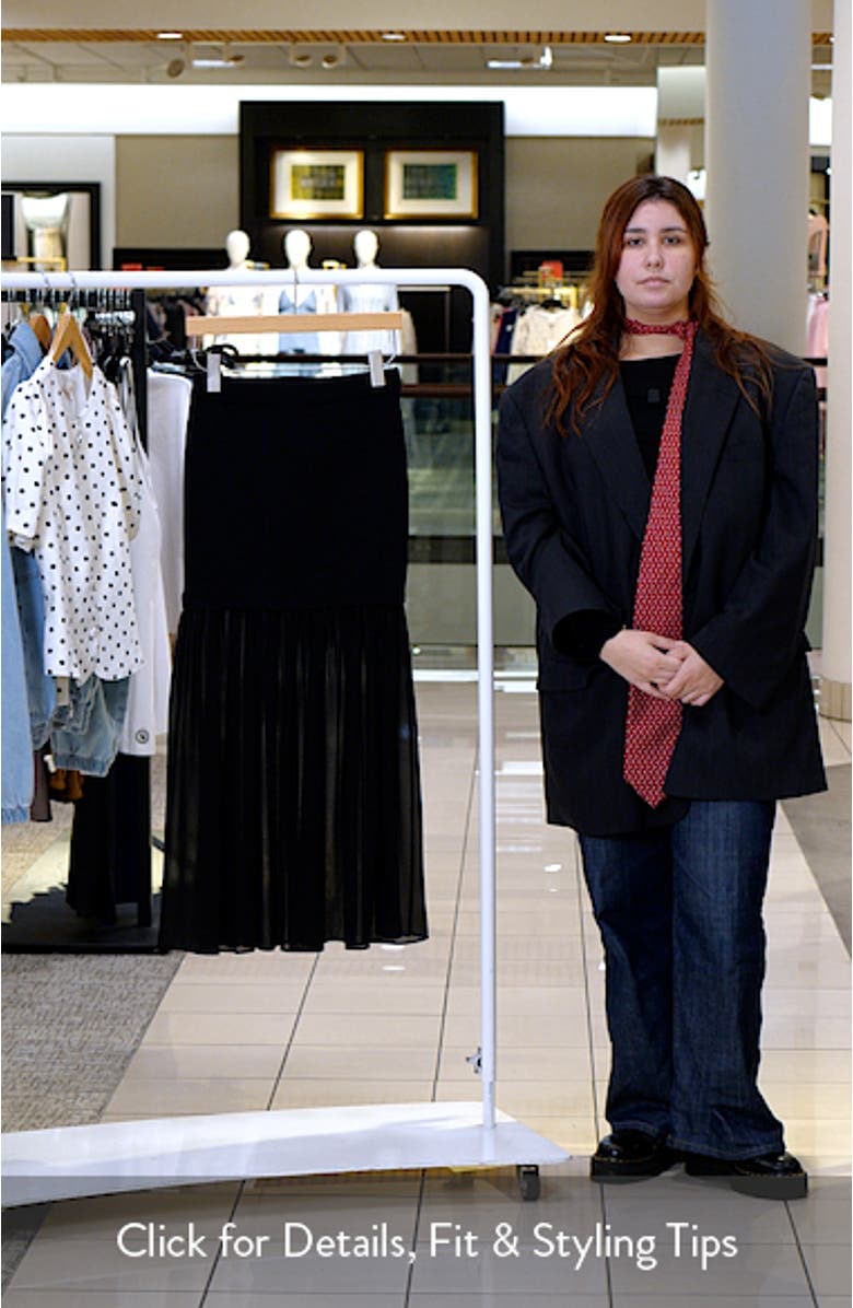 Halie Mixed Media Maxi Skirt, sales video thumbnail