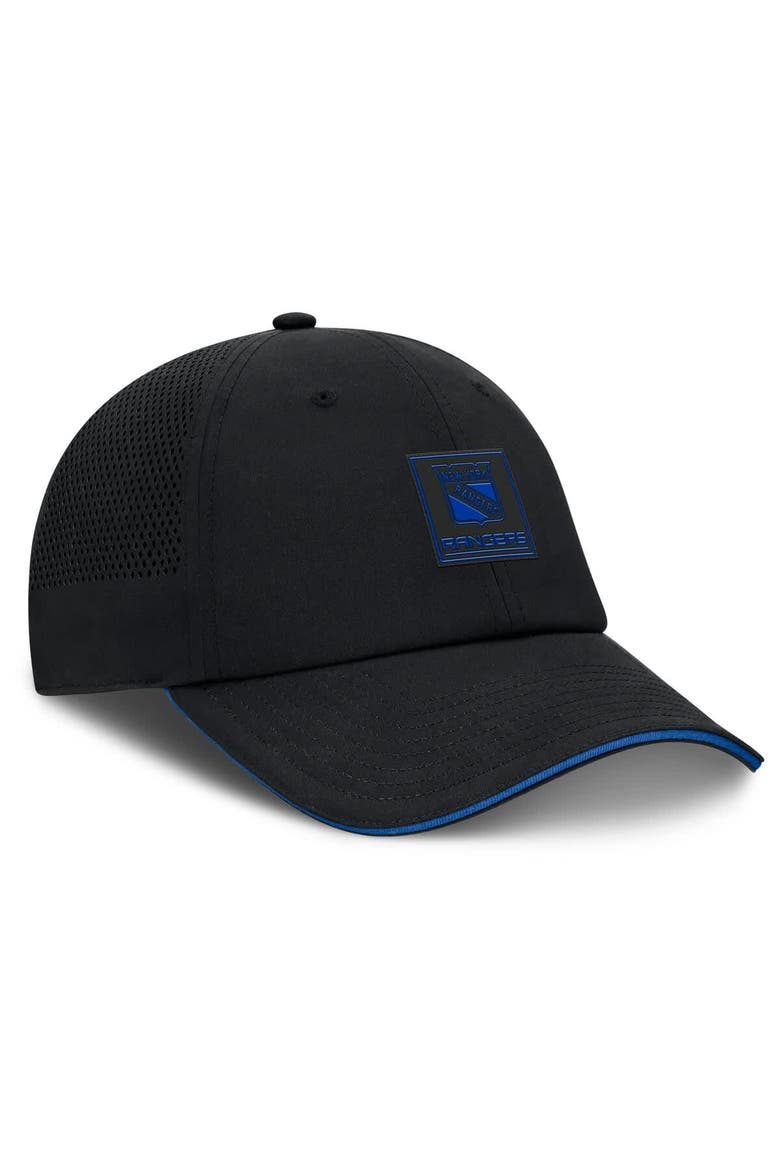 Men's Fanatics Black New York Rangers Driver Adjustable Hat, Alternate, color, Black