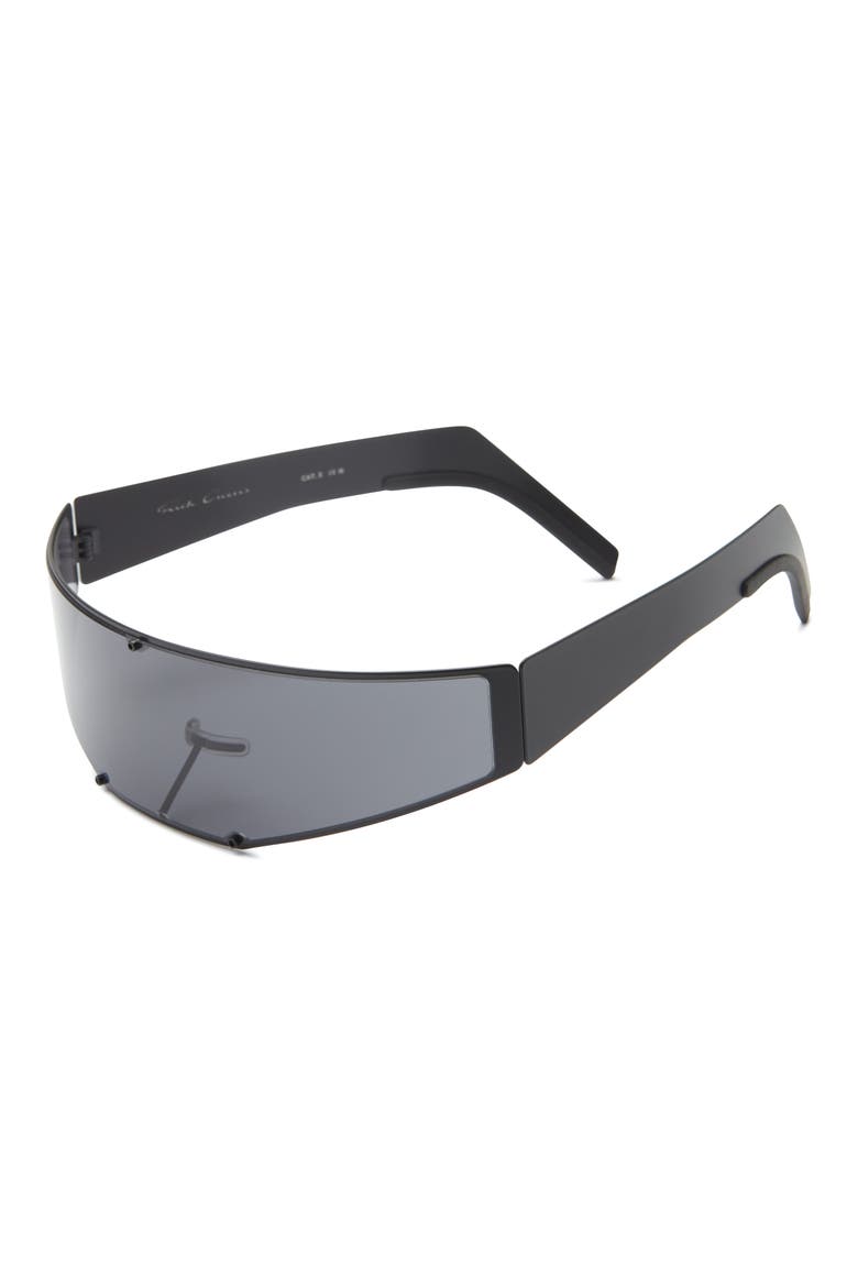 Cyclops Shield Sunglasses, Alternate, color, BLACK TEMPLES/ BLACK LENS