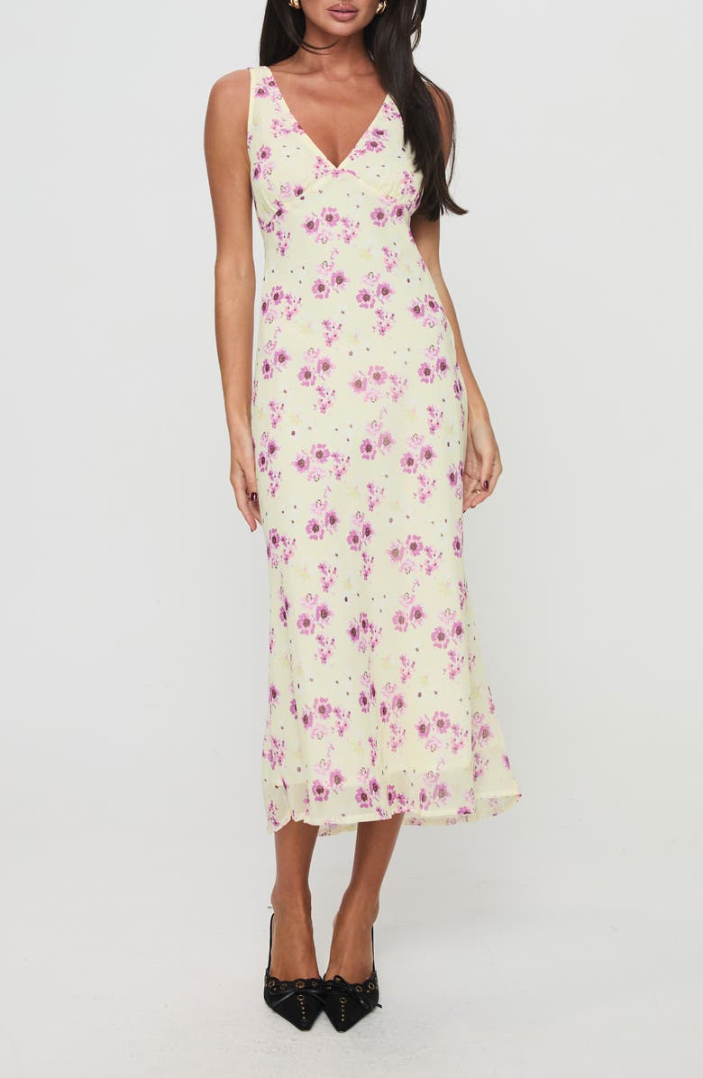 Princess Polly Nellie Floral Dress, Alternate, color, Yellow Floral