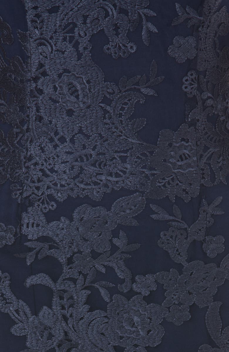JS Collections Embroidered Lace Sheath Dress, Alternate, color,