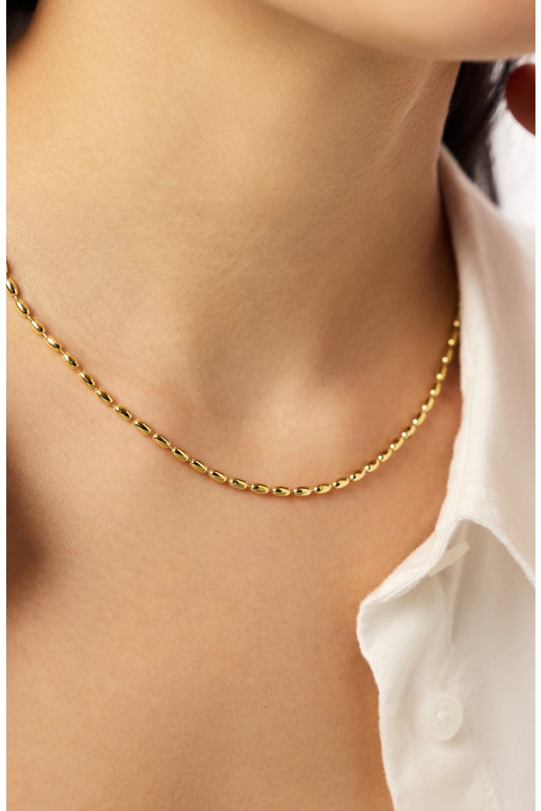 Ball Chain Necklace - Capri, Alternate, color, Gold