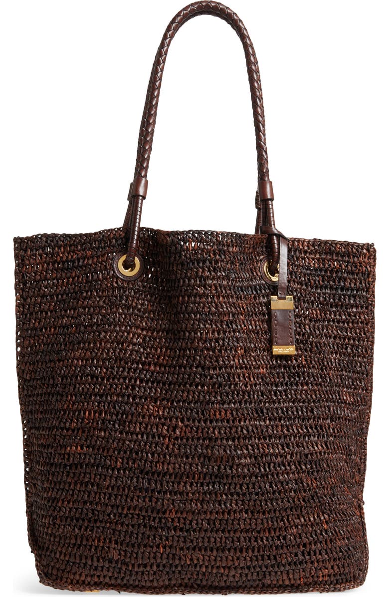 Michael Kors Skorpios Woven Raffia Tote, Main, color,
