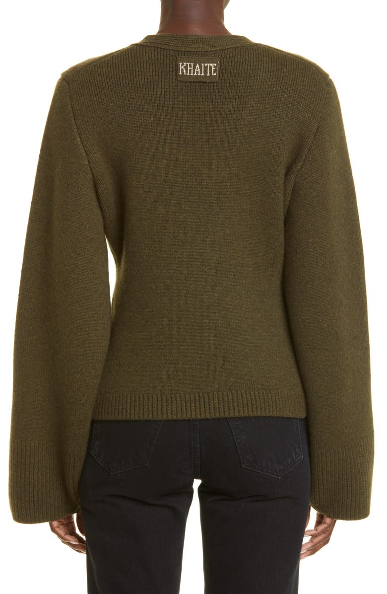 Khaite The Scarlet Cashmere Cardigan, Alternate, color,