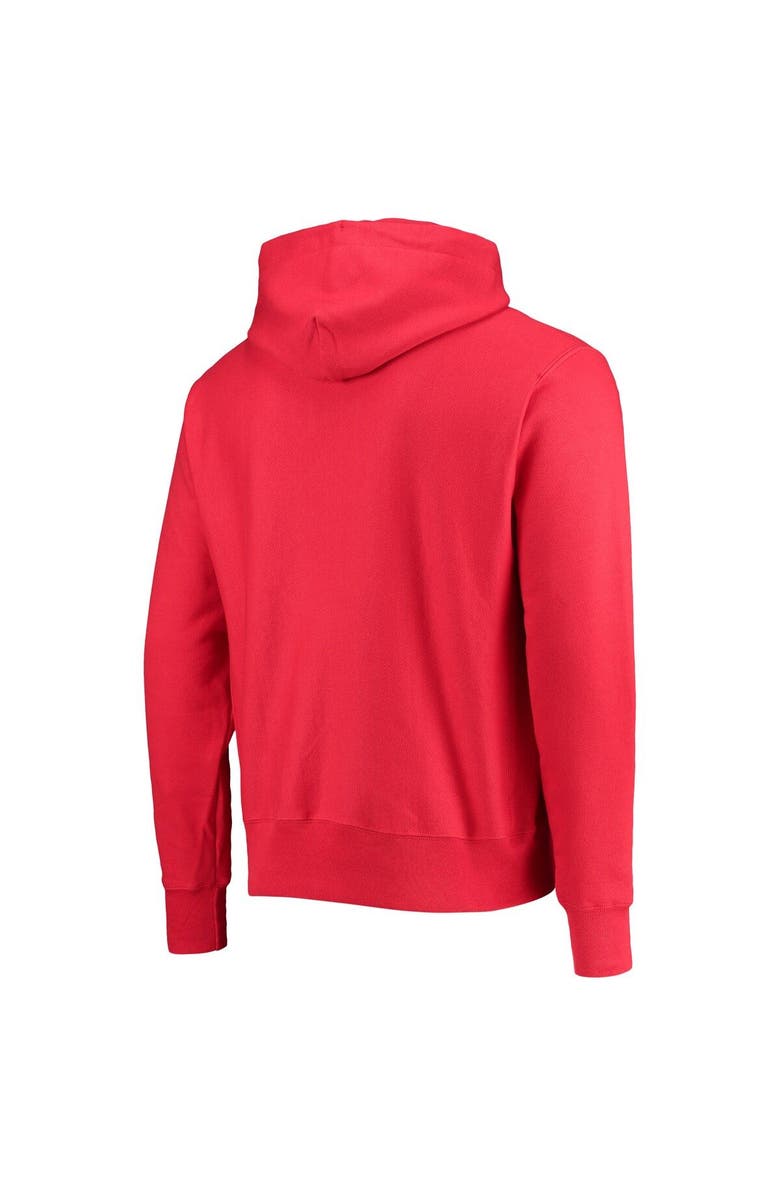 Champion Men's Champion Red Louisville Cardinals Vault Logo Reverse Weave Pullover Hoodie, Alternate, color, 