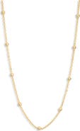 NORDSTROM RACK Demi-Fine Ball Station Chain Necklace