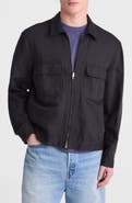 Madewell Zip Front Organic Cotton & Linen Jacket