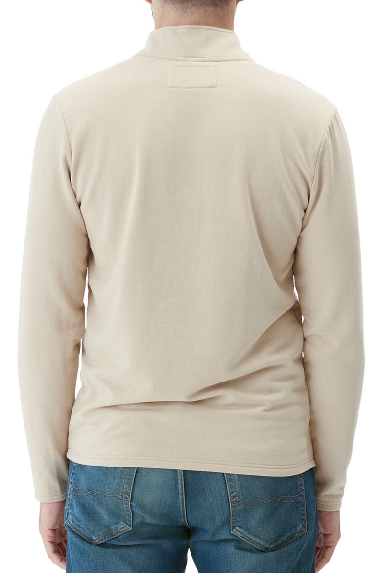 Kace French Terry Quarter Zip Top, Alternate, color, CHAI