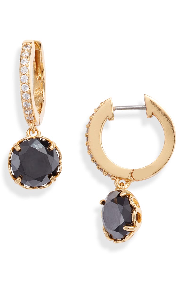 Kate Spade New York that sparkle pavé huggie hoop earrings, Main, color, 