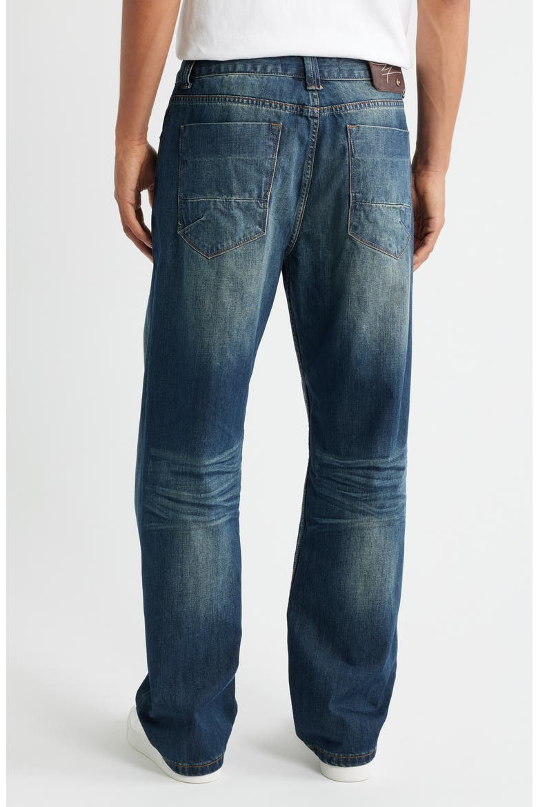 Relaxed Straight Leg Jeans, Alternate, color, UNIQUE BLUE