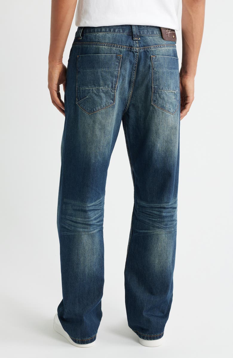LEVEL 7 Relaxed Straight Leg Jeans, Alternate, color, Unique Blue