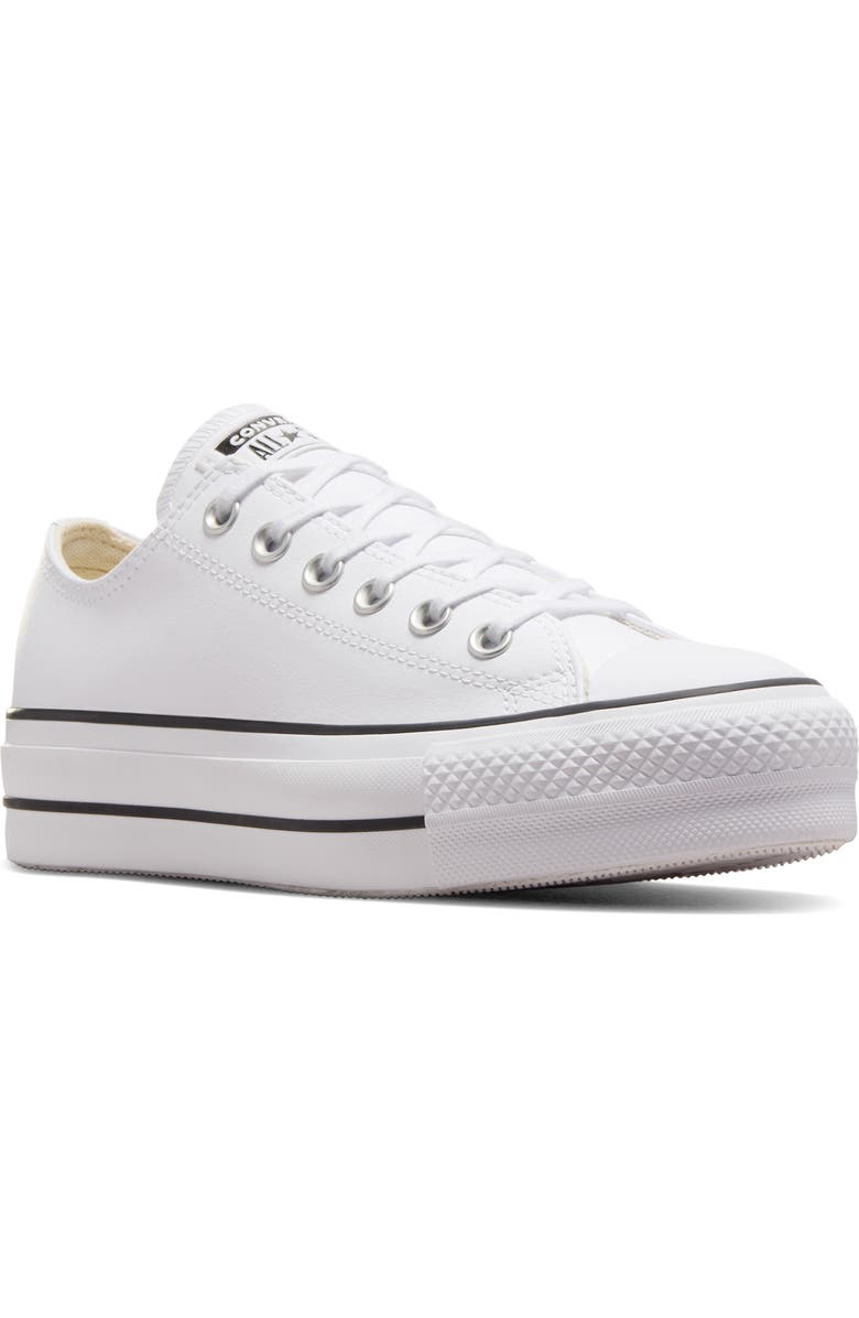 Converse Chuck Taylor<sup>®</sup> All Star<sup>®</sup> Lift Low Top Leather Sneaker, Main, color,