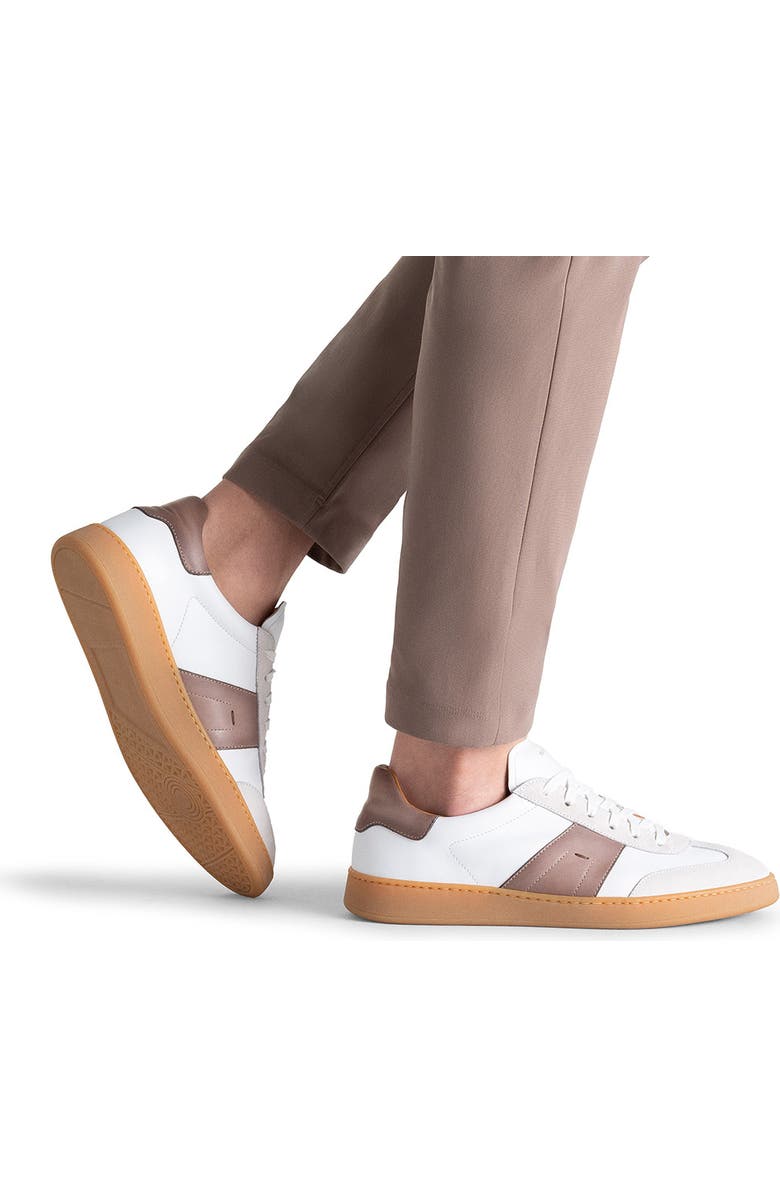 Magnanni Primera Sneaker, Alternate, color, White And Bonednu