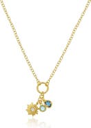 The Lovery Fine Jewelry Sunflower Charm Necklace