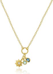The Lovery Fine Jewelry Sunflower Charm Necklace