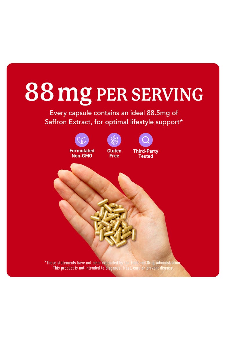 Saffron Capsules, 90ct, Alternate, color, No Color