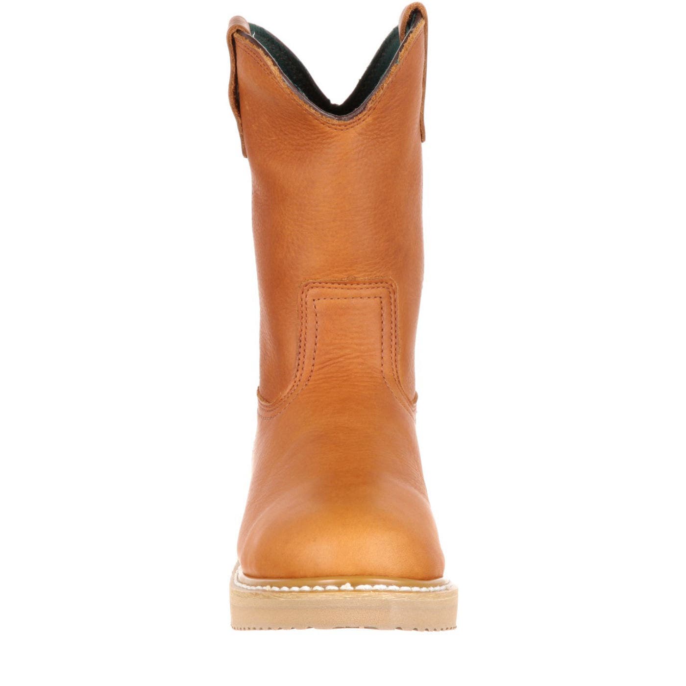 Wedge Steel Toe Pull On Work Boot, Alternate, color, BARRACUDA GOLD