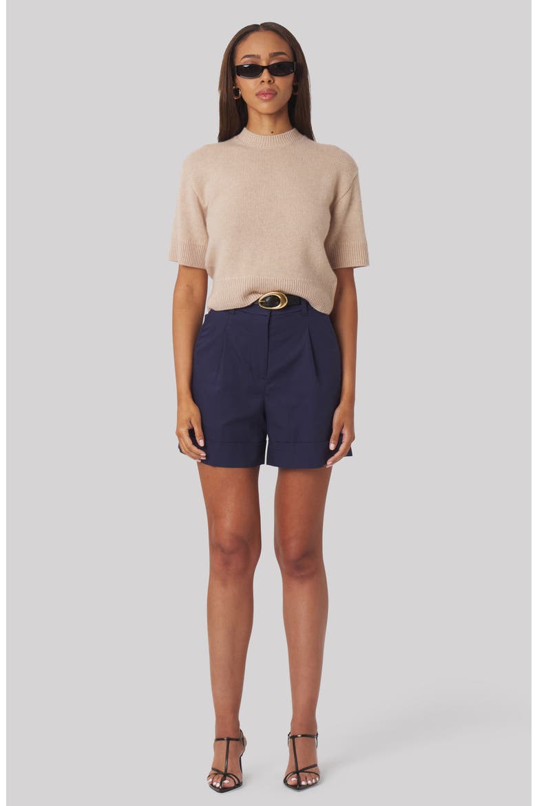 Sally Cashmere Tee, Alternate, color, SAND HEATHER
