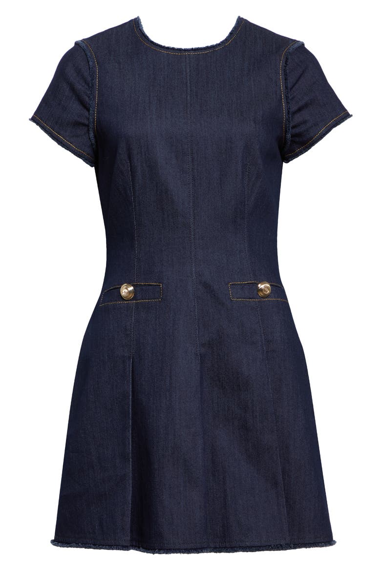 Nova Denim Dress, Alternate, color, INDIGO