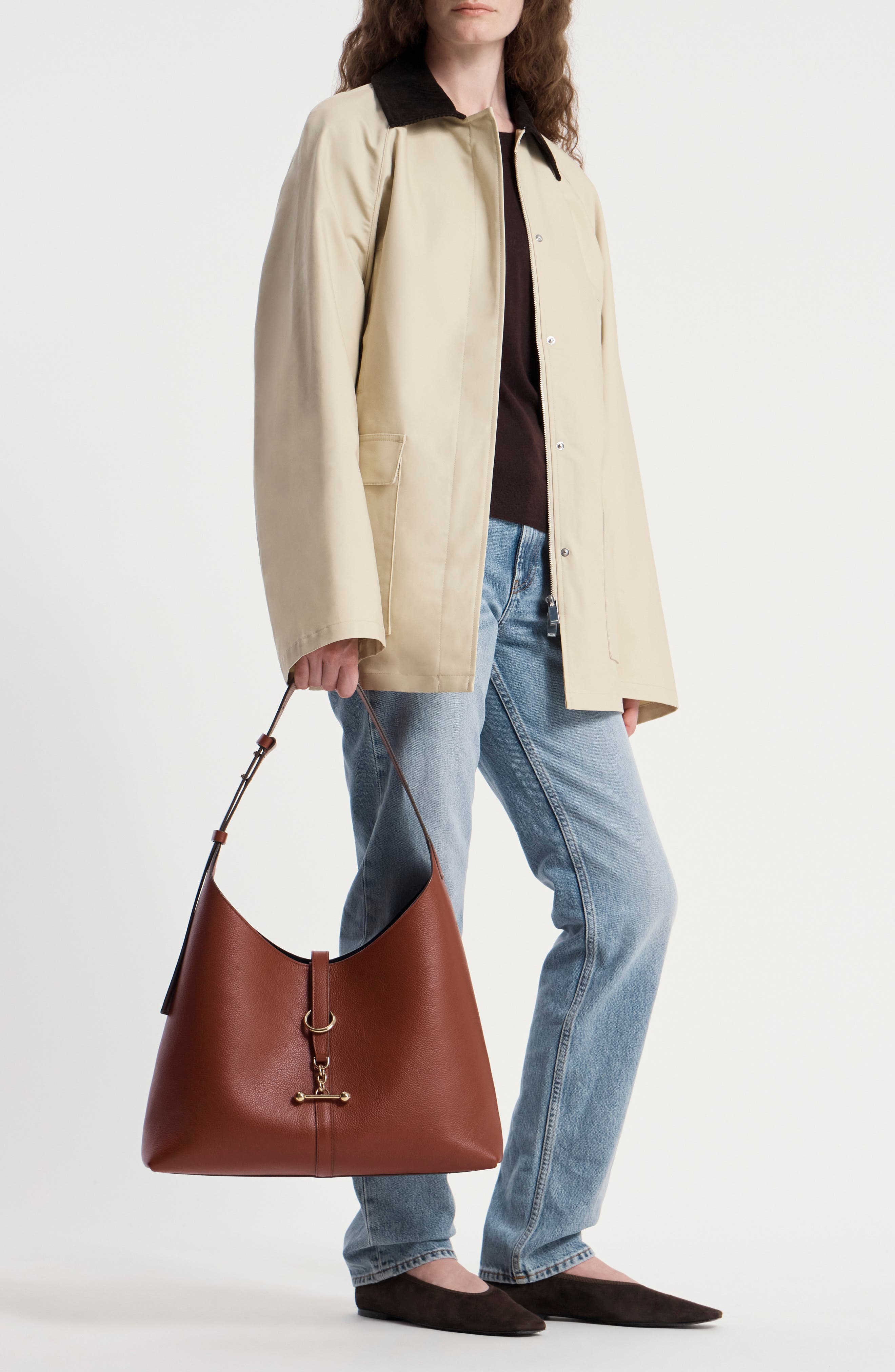 Maxi Kite Hobo Bag, Alternate, color, WALNUT
