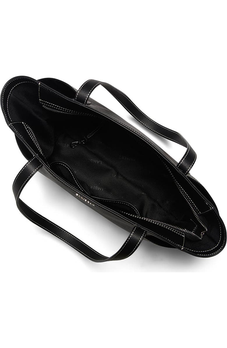 Lambert Opale - Vegan Leather Tote Bag, Alternate, color, Black