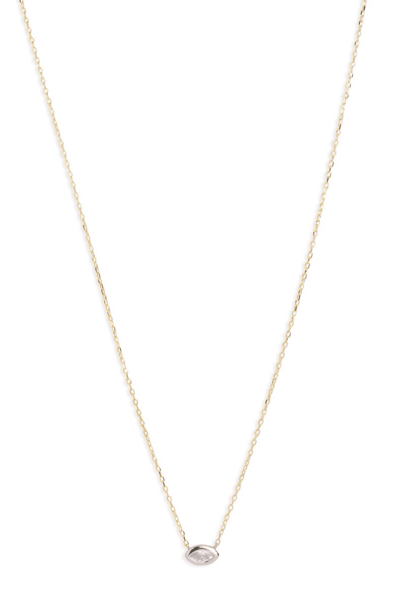 Argento Vivo Sterling Silver Pendant Necklace, Main, color, Gold/ Silver