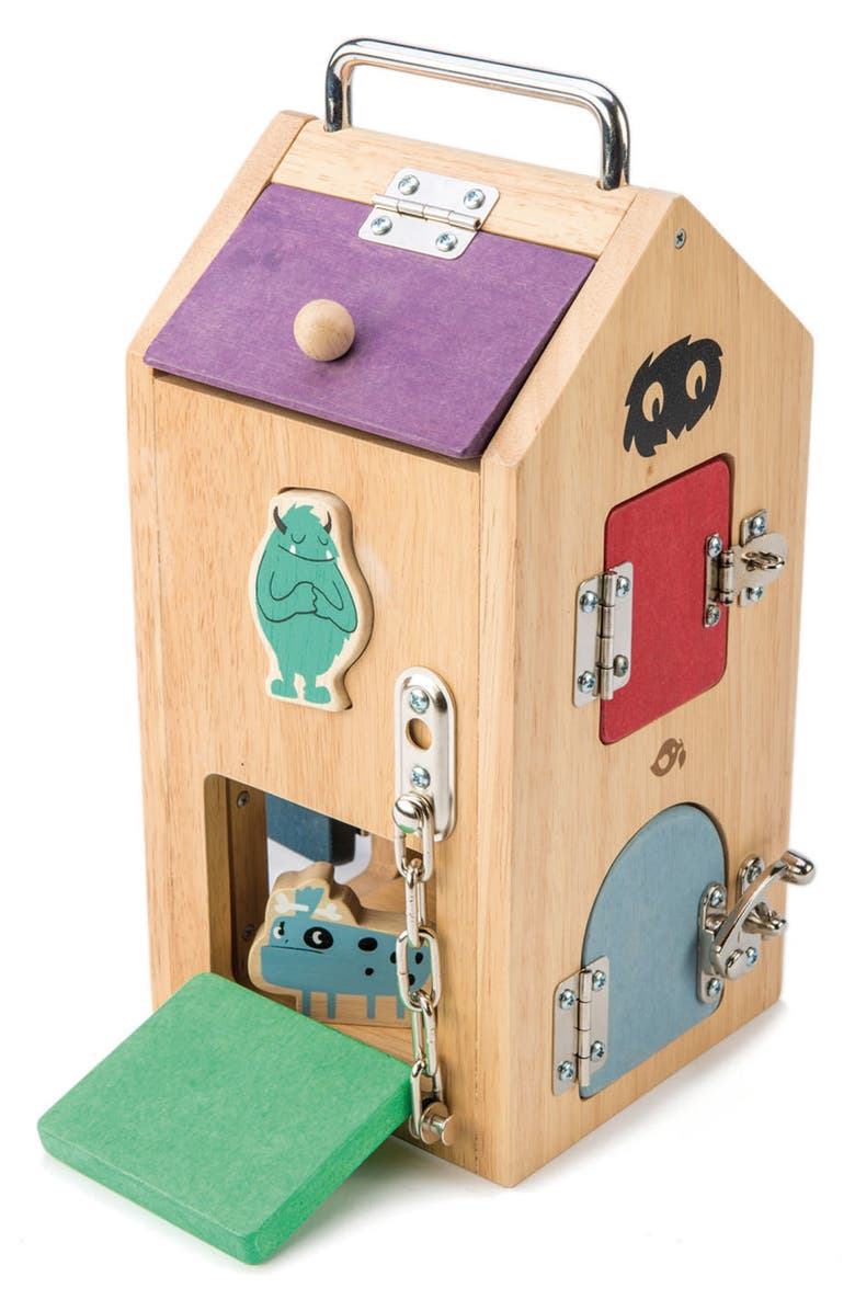 Tender Leaf Toys Monster Lock Box, Alternate, color, Multi