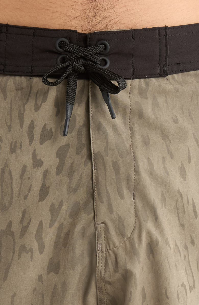 SANTO STUDIO Pro Cole Houshmand Board Shorts, Alternate, color, Cheetah Brown