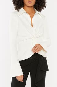 Cinq à Sept Mckenna Knot Waist Shirt