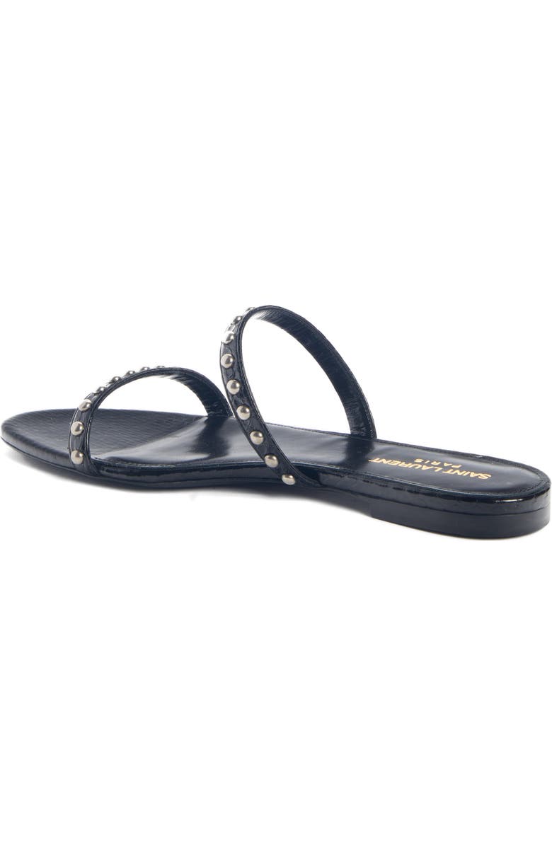 Saint Laurent Kiki Nu Pieds Studded Slide Sandal, Alternate, color,