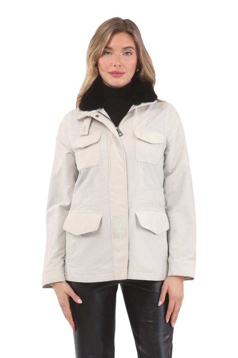 Jacket Crafted From Loro Piana Storm System, Main, color, SAND/BLACK