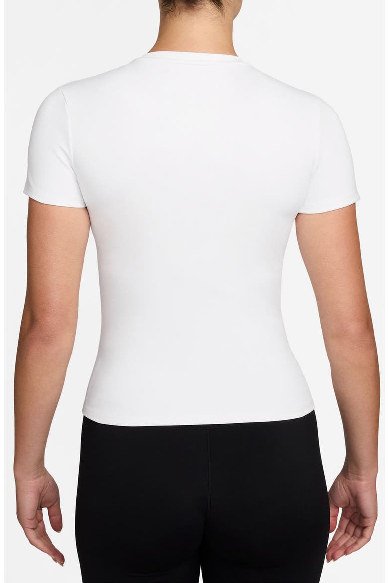 One Dri-FIT Fitted Top, Alternate, color, WHITE/ BLACK