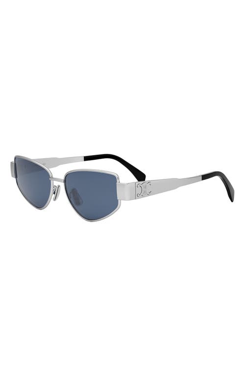 Celine Triomphe 55mm Cat Eye Sunglasses In Multi