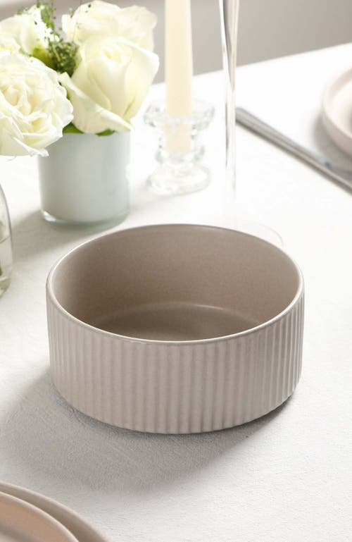 Stone Lain Haven Stoneware 4-piece Bowl Set In Neutral