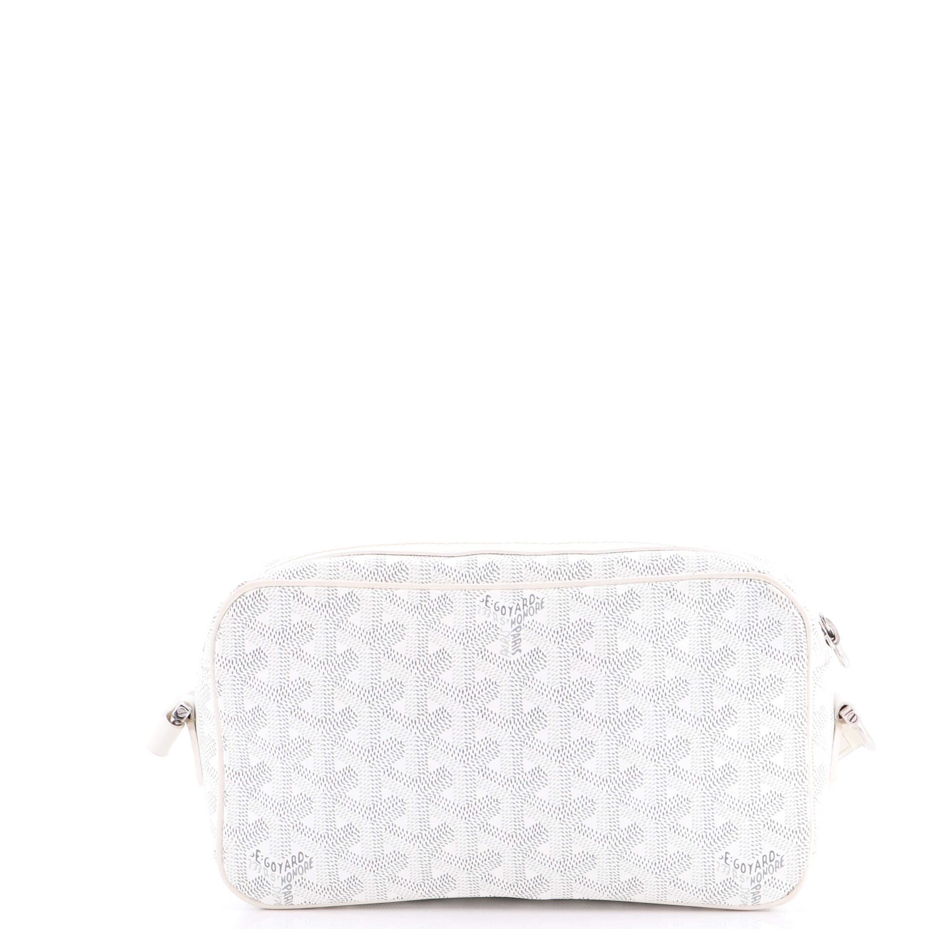 Pre-Owned Goyard Cap Vert Bag Coated Canvas, Alternate, color, White