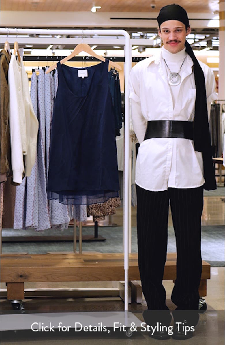 Idra Scoop Neck Silk Dress, sales video thumbnail