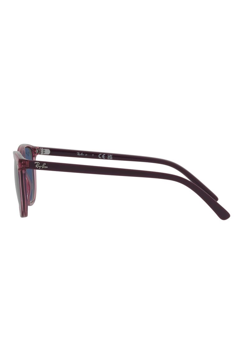 Kids' Elliot Junior 46mm Square Sunglasses, Alternate, color, TRANS PINK