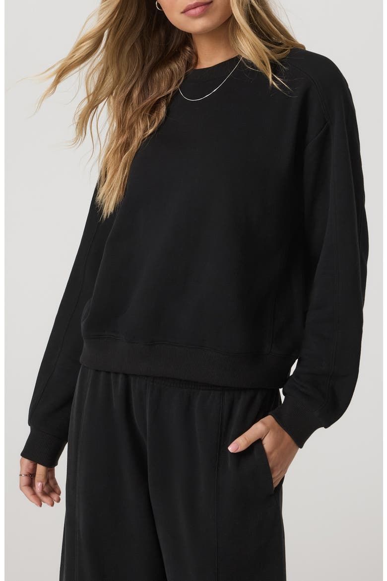 Sedona Seams Sweatshirt, Alternate, color, BLACK
