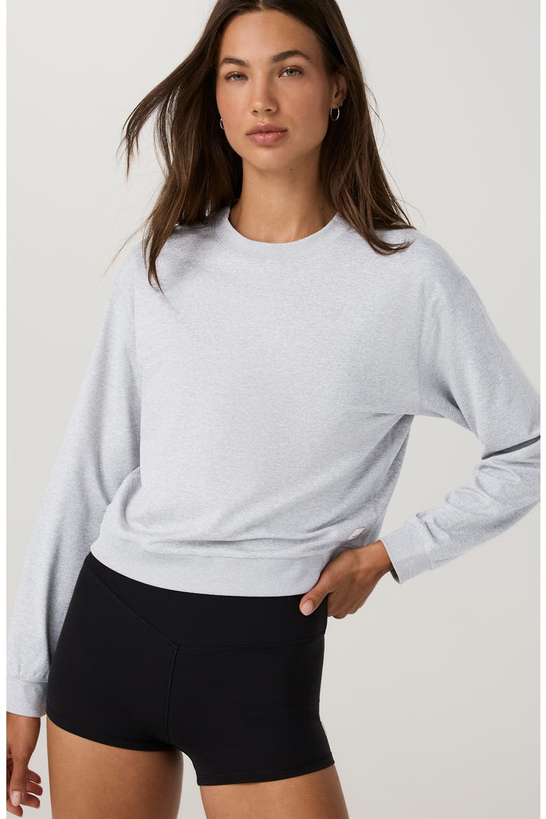 Halo Modern Sweatshirt, Alternate, color, PALE GREY HEATHER
