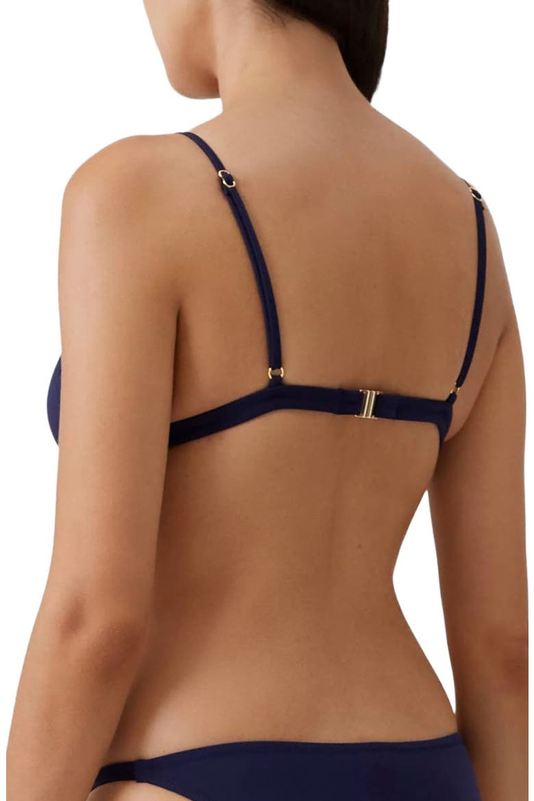 Mexico Chain Strap Bikini Top, Alternate, color, NAVY