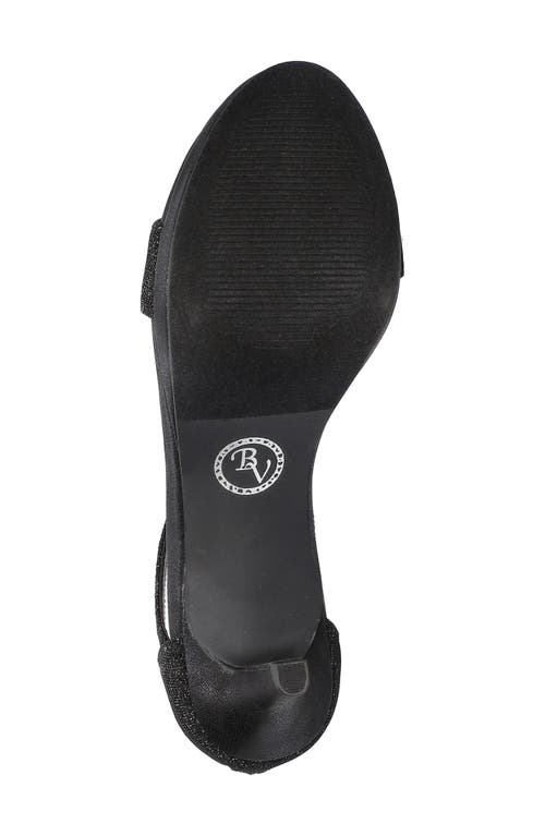 Bella Vita Evrly Womens Glitter Manmade Heels In Black